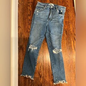 Abercrombie & Fitch The Super Skinny Ankle High Rise - Size 30